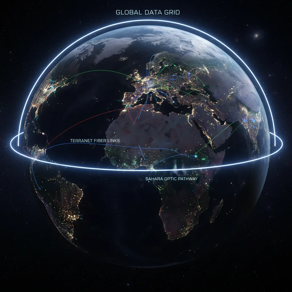 Satellite map view showing infrastructure network overlaid with risk analysis data visualization
